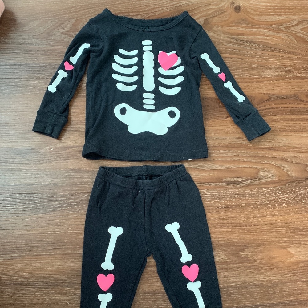 Baby skeleton pajamas